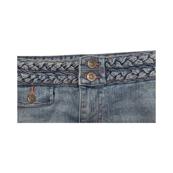Women's - Current/Elliott The Braided Poolside High Rise Crop Jeans, Size 28 - Picture 5 of 9